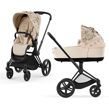 Cybex Priam 4.0 Simply Flowers Beige wózek głęboko-spacerowy 2w1 