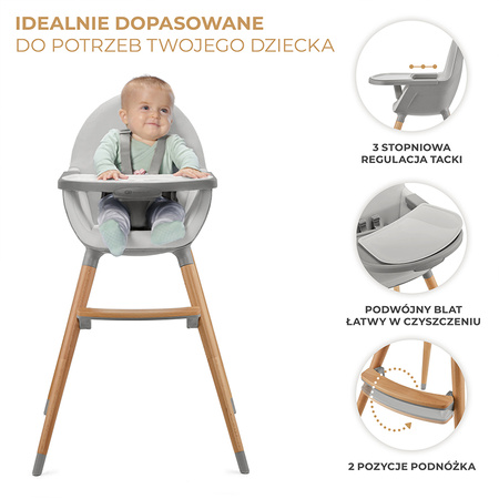 Kinderkraft Fini 2 krzesełko do karmienia 2w1