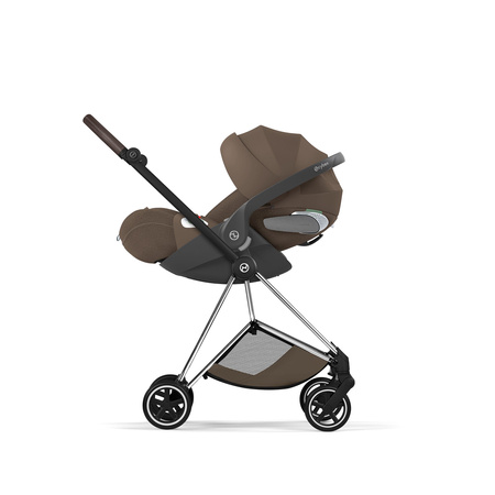 Cybex Mios 4.0 Style Chrome Brown Coconut Brown zestaw 3w1 z fotelikiem Cloud T i-Size
