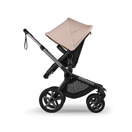 Bugaboo Fox 5 Renew Graphite/Black Haritage/Desert Taupe Melange wózek 2w1 głęboko-spacerowy