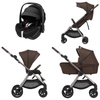 Anex iQ Premium Teddy zestaw 3w1 z fotelikiem Maxi Cosi Pebble 360 Pro2