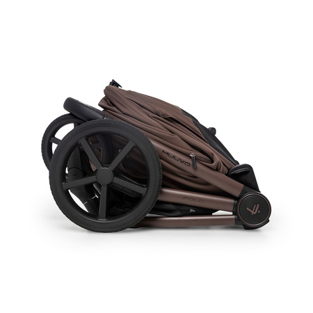 Muuvo Fold Dark Chocolate wózek 2w1 (głęboko-spacerowy)