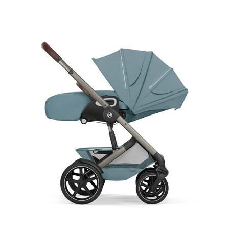 Cybex Talos S Lux 2026 ze składaną gondolą wózek 2w1 głęboko-spacerowy Stormy Blue