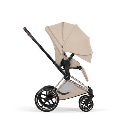Cybex Priam 5.0 Champagne Gold Cozy Beige wózek 2w1 głęboko-spacerowy