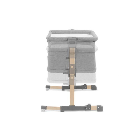 Kinderkraft Łóżeczko dostawne Neste Grow Light Grey Wood