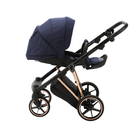 Adamex Belissa Special Edition Granatowy wózek 2w1 głęboko-spacerowy