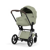 Cybex Priam 5.0 Chrome Brown Sage Green wózek 2w1 głęboko-spacerowy
