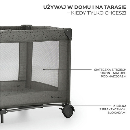 Kinderkraft Joy 2 z akcesoriami łóżeczko turystyczne 3w1
