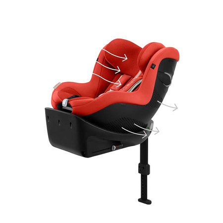 Cybex Sirona Sirona Gi i-Size Hibiscus Red Plus fotelik samochodowy 61-105 cm (9-20 kg)