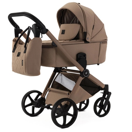 Adamex Alfa Natura Camel wózek 2w1 głęboko-spacerowy