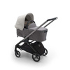 Bugaboo Dragonfly wózek 2w1 głęboko-spacerowy rama Graphite/Grey Melange-Misty White