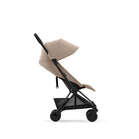 Cybex Coya Matt Black Cozy Beige wózek spacerowy