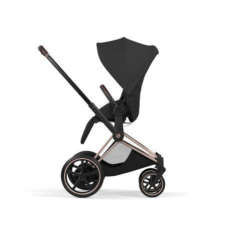 Cybex e-Priam 5.0 Rosegold Sepia Black zestaw 3w1 z fotelikiem Cloud T i-Size