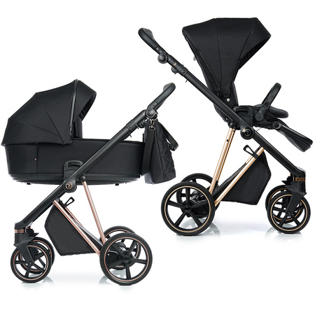 Roan IVI 2.0 Raven zestaw 3 w 1 z fotelikiem Maxi Cosi Cabriofix