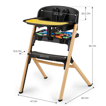 Kinderkraft Livy krzesełko do karmienia z bujeczkiem Calmee