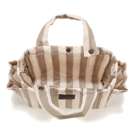 La Millou Organizer Ortalionowy do wózka Stipes Beige