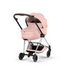 Cybex Mios 4.0 Style Chrome Brown Peach Pink zestaw 3w1 z fotelikiem Cloud T i-Size