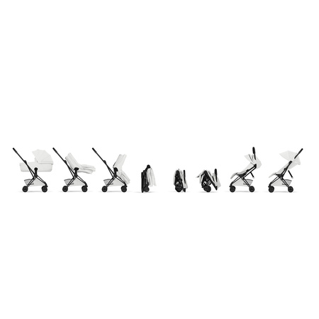 Cybex Coya 2 Style Matt Black Off White wózek 2w1 głęboko-spacerowy
