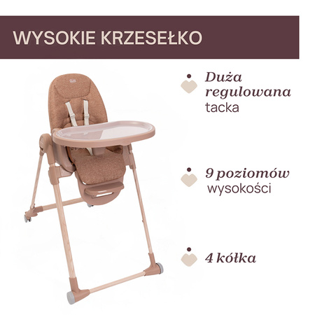 Chicco Polly Armonia Terracotta Krzesełko do karmienia