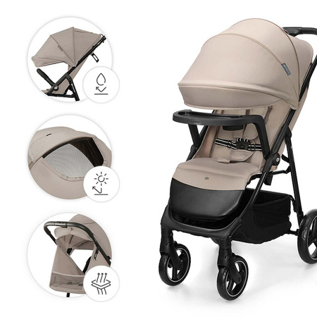 Kinderkraft Trig 3 z tacką Beżowy wózek spacerowy