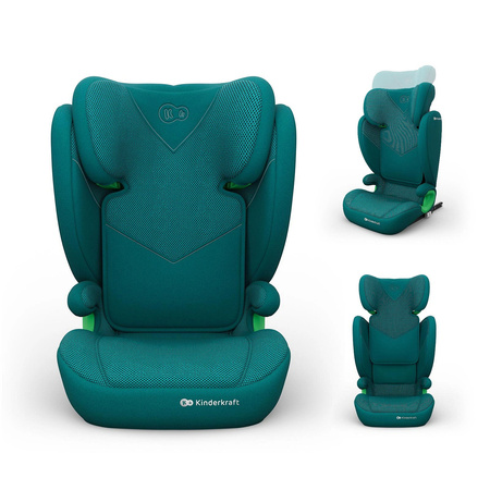 Kinderkraft Junior Fix 2 Plus i-size Zielony fotelik samochodowy 100-150 cm