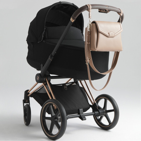 Joissy Torebka Crossbody i Organizer do wózka 2w1 dla Mamy MIDI Blush Beige