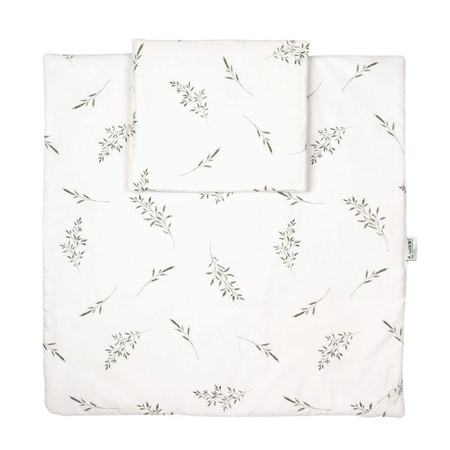 Waldin pościel niemowlęca Rożek 2 w 1 Zielone Gałązki