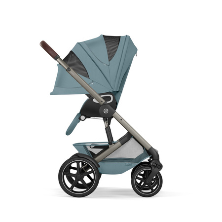 Cybex Talos S Lux 2026 ze składaną gondolą wózek 2w1 głęboko-spacerowy Stormy Blue