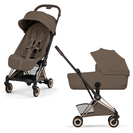 Cybex Coya 2 Style Rosegold Coconut Brown wózek 2w1 głęboko-spacerowy