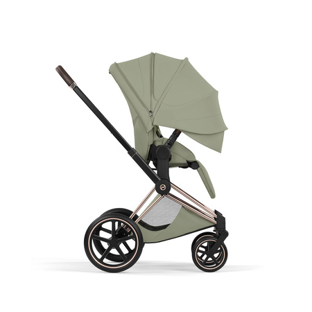 Cybex Priam 5.0 Rosegold Sage Green zestaw 3w1 z fotelikiem Cloud T i-Size