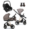 Roan IVI 2.0 Cocoa Rosegold zestaw 3 w 1 z fotelikiem Maxi Cosi Cabriofix