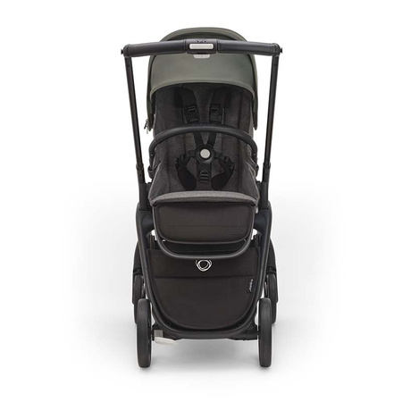 Bugaboo Dragonfly wózek spacerowy rama Black/Grey Melange-Forest Green