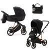 Adamex Belissa Special Edition Czarny wózek 2w1 głęboko-spacerowy