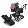 Bugaboo Fox 5 Renew Graphite/Black Haritage/Dusty Pink wózek 2w1 głęboko-spacerowy