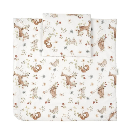 Waldin pościel niemowlęca Rożek 2 w 1 Zielone Gałązki