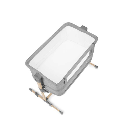 Kinderkraft Łóżeczko dostawne Neste Grow Light Grey Wood