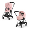 Cybex Mios Peach Pink zestaw 4w1 z fotelikiem Cloud T Plus i bazą T