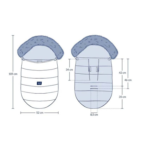 La Millou Śpiworek Zimowy do wózka Aspen Uni Multi Pretty Black