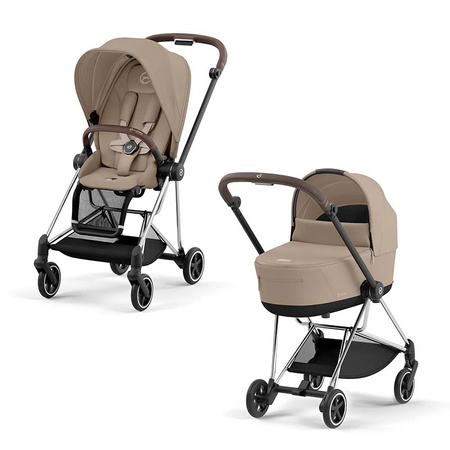Cybex Mios Cozy Beige zestaw 4w1 z fotelikiem Cloud T Plus i bazą T
