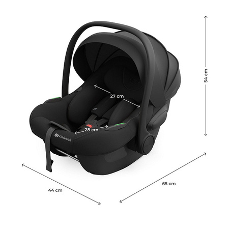 Kinderkraft I-LIte Czarny fotelik samochodowy z bazą Endura Safe FX40-87 cm