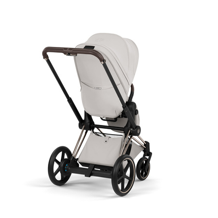 Cybex e-Priam 5.0 Champagne Gold City Grey wózek 2w1 głęboko-spacerowy