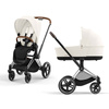 Cybex Priam 4.0 Chrome Brown OFF WHITE wózek 2w1 głęboko-spacerowy