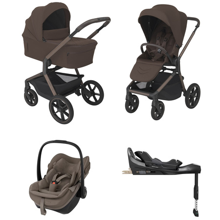 Espiro Noble zestaw 4w1 z fotelikiem Maxi Cosi Pebble Slide Pro i bazą FamilyFix Slide Pro