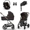 Cybex Balios S Lux 2.0 Chocolate Brown zestaw 4w1 z fotelikiem Cloud G Plus i Bazą G