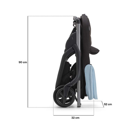 Bugaboo Dragonfly baza wózka spacerowego Black/Midnight Black