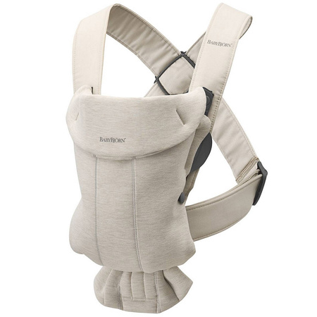 BabyBjorn nosidełko Mini Jersey Jasny Beż