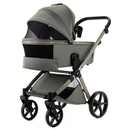 Adamex Alfa Natura Salvia wózek 2w1 głęboko-spacerowy