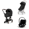 Cybex Coya 2 Style Rosegold Sepia Black zestaw 3w1 z fotelikiem Cloud T i-Size