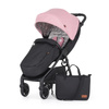 Petite&Mars Royal 3 Rose Pink stelaż Black wózek spacerowy