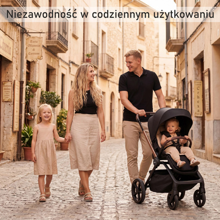 Adamex Como Satin Carbon wózek 2w1 głęboko-spacerowy